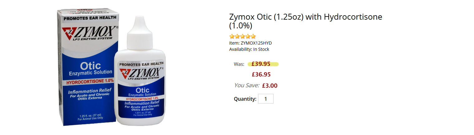 Zymox Otic Pet Ear Treatment